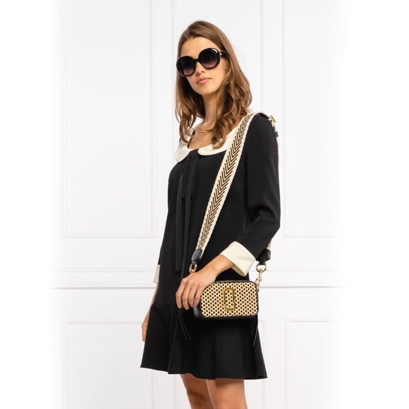 Marc Jacobs The Snapshot Cane Crossbody Bag - Black - Picture 6 of 10